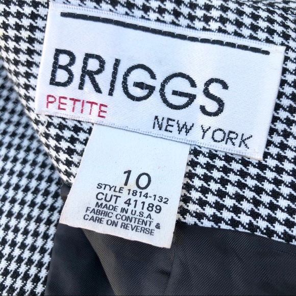 Vintage Briggs New York Houndstooth Mini Skirt 10 - Picture 6 of 7